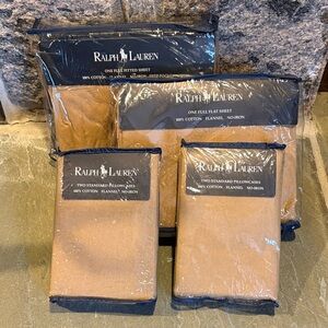 New Ralph Loren flannel sheet set